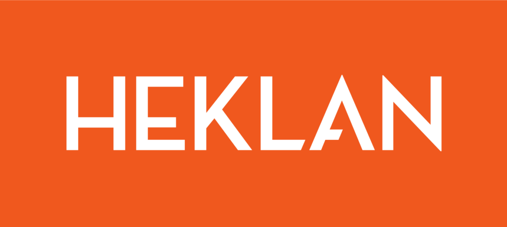 Heklan Logo, Negatívt, Fastur Bakgrunnslitur